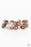 Downtown Dazzle - Brown Paparazzi Bracelet