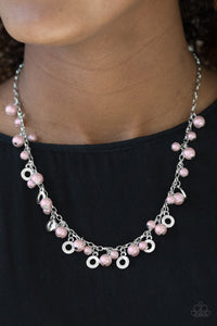 Elegant Ensemble - Pink Paparazzi Necklace