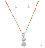 Embrace The Journey - Orange Paparazzi Necklace