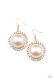 Esteemed Elegance - Gold Paparazzi Earrings