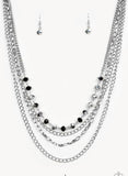 Extravagant Elegance Multi - Black Paparazzi Necklace