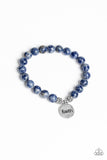 Faith It, TIll You Make It - Blue Paparazzi Bracelet