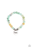 Faith It, TIll You Make It - Green Paparazzi Bracelet