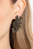 Farmstead Meadow - Brass Paparazzi Earrings