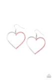 First Date Dazzle - Pink Paparazzi Earrings