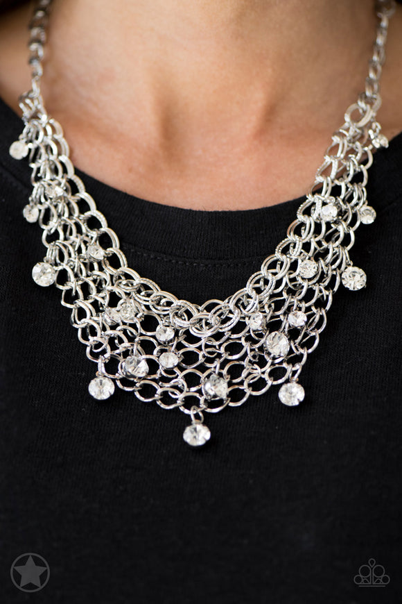 Fishing For Compliments - Blockbuster - Silver Paparazzi Necklace