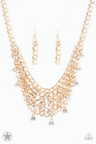 Fishing for Compliments - Blockbuster - Gold Paparazzi Necklace