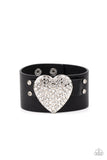 Flauntable Flirt - Black Paparazzi Bracelet - Urban