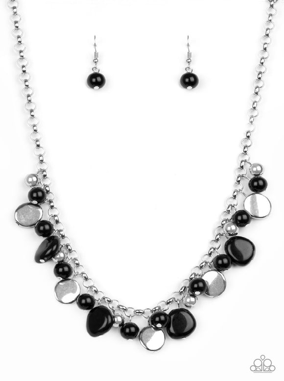 Flirtatiously Florida - Black Paparazzi Necklace