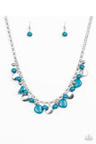 Flirtatiously Florida - Blue Paparazzi Necklace