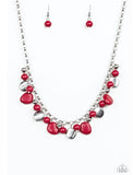 Flirtatiously Florida - Red Paparazzi Necklace