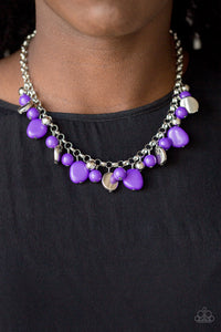 Flirtatiously Florida - Purple Paparazzi Necklace