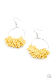 Flirty Florets - Yellow Paparazzi Earrings