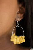 Flirty Florets - Yellow Paparazzi Earrings