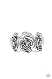 Floral Flamboyancy - Silver Paparazzi Bracelet