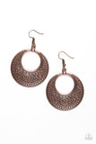 Floral Frontier - Copper Paparazzi Earrings