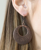 Floral Frontier - Copper Paparazzi Earrings