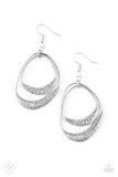 Follow The Beaten Path - Silver Paparazzi Earrings