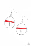 Free Bird Freedom - Red Paparazzi Earrings