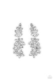 Frond Fairytale - White Bling Paparazzi Earrings