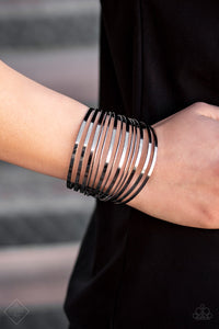 Front Line Shine - Black Paparazzi Bracelet