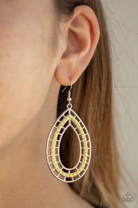 Fruity Fiesta - Yellow Paparazzi Earrings