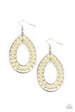 Fruity Fiesta - Yellow Paparazzi Earrings