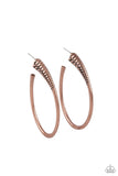 Fully Loaded - Copper Paparazzi Earrings