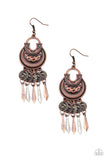 Give Me Liberty - Copper Paparazzi Earrings