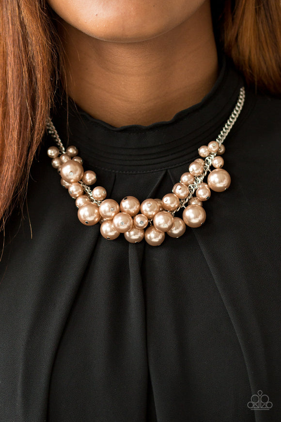 Glam Queen - Brown Paparazzi Necklace