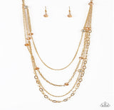 Glamour Grotto - Gold Paparazzi Necklace