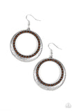 Go-Go Glow - Brown Paparazzi Earrings