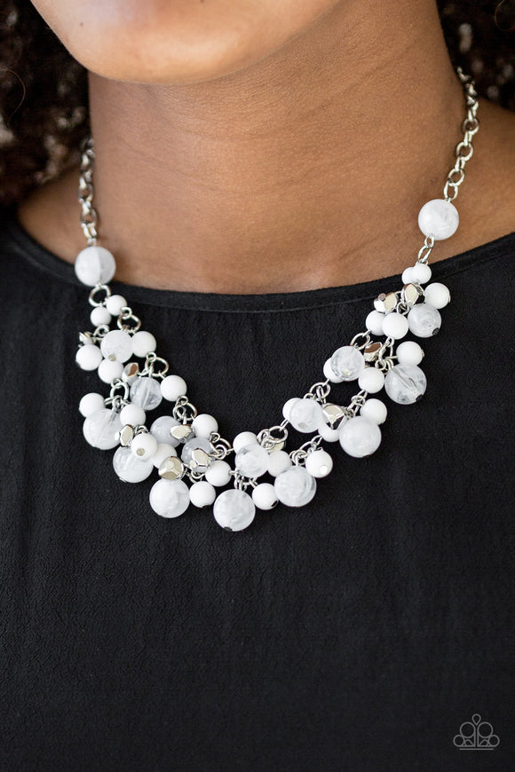 Gone Sailing Pearls - White Paparazzi Necklace