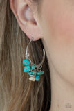 Gorgeously Grounding - Blue Paparazzi Earrings