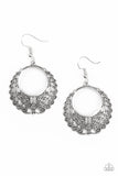 Grapevine Glamorous - Silver Paparazzi Earrings