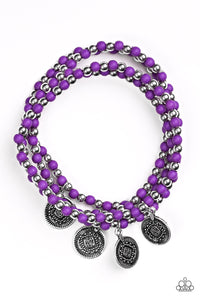 Gypsy Globetrotter - Purple Paparazzi Bracelet