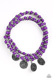 Gypsy Globetrotter - Purple Paparazzi Bracelet