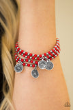 Gypsy Globetrotter - Red Paparazzi Bracelet