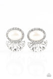 Happily Ever After Glow - White Paparazzi Earrings