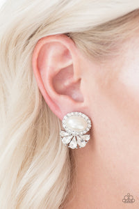 Happily Ever After Glow - White Paparazzi Earrings