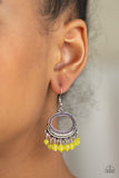 Happy Days - Yellow Paparazzi Earrings