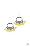 Happy Days - Yellow Paparazzi Earrings