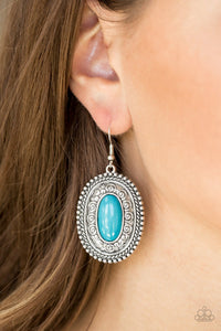 Haute Hacienda - Blue Paparazzi Earrings