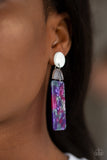 HAUTE On Their Heels - Purple Paparazzi Earrings