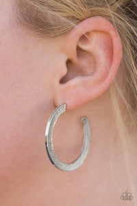 Haute Glam - Silver Paparazzi Earrings