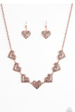 Heart Heaven - Copper Paparazzi Necklace