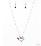 Heart to Heartthrob - Red Paparazzi Necklace