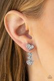 Heartthrob Twinkle - White Bling Paparazzi Earrings