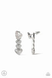 Heartthrob Twinkle - White Bling Paparazzi Earrings