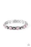 Heavy On The Sparkle - Pink Paparazzi Bracelet